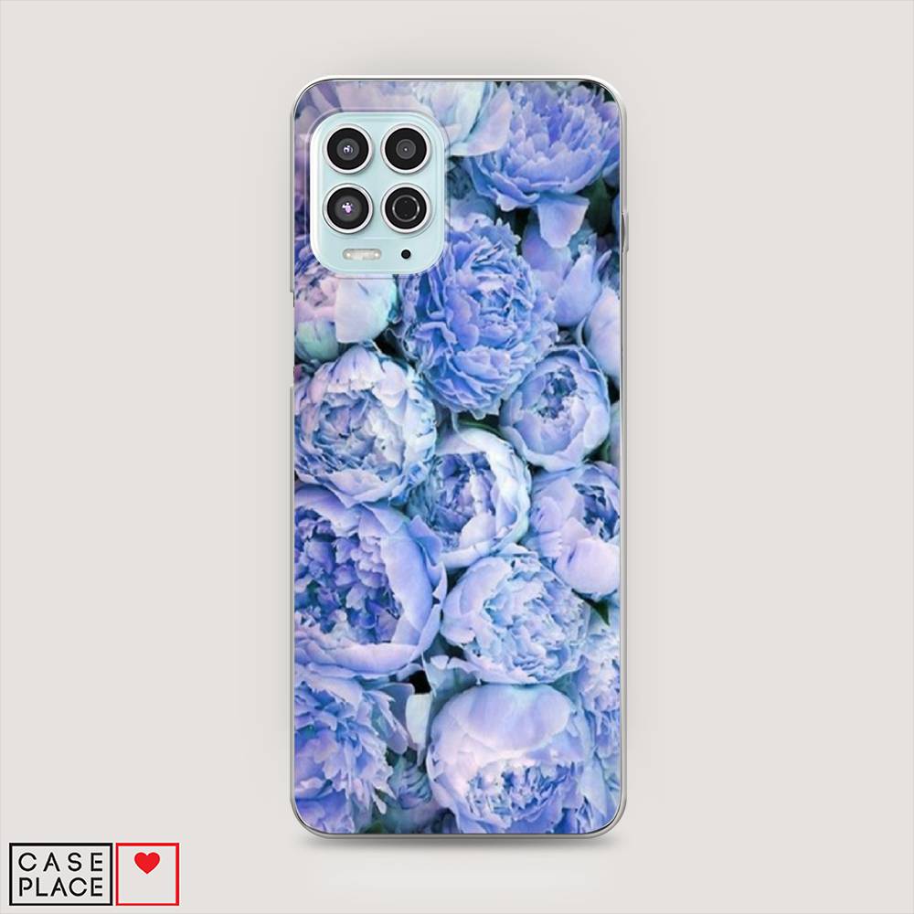 

Чехол Awog на Motorola Moto G100 "Пионы голубые", Разноцветный, 241650-8