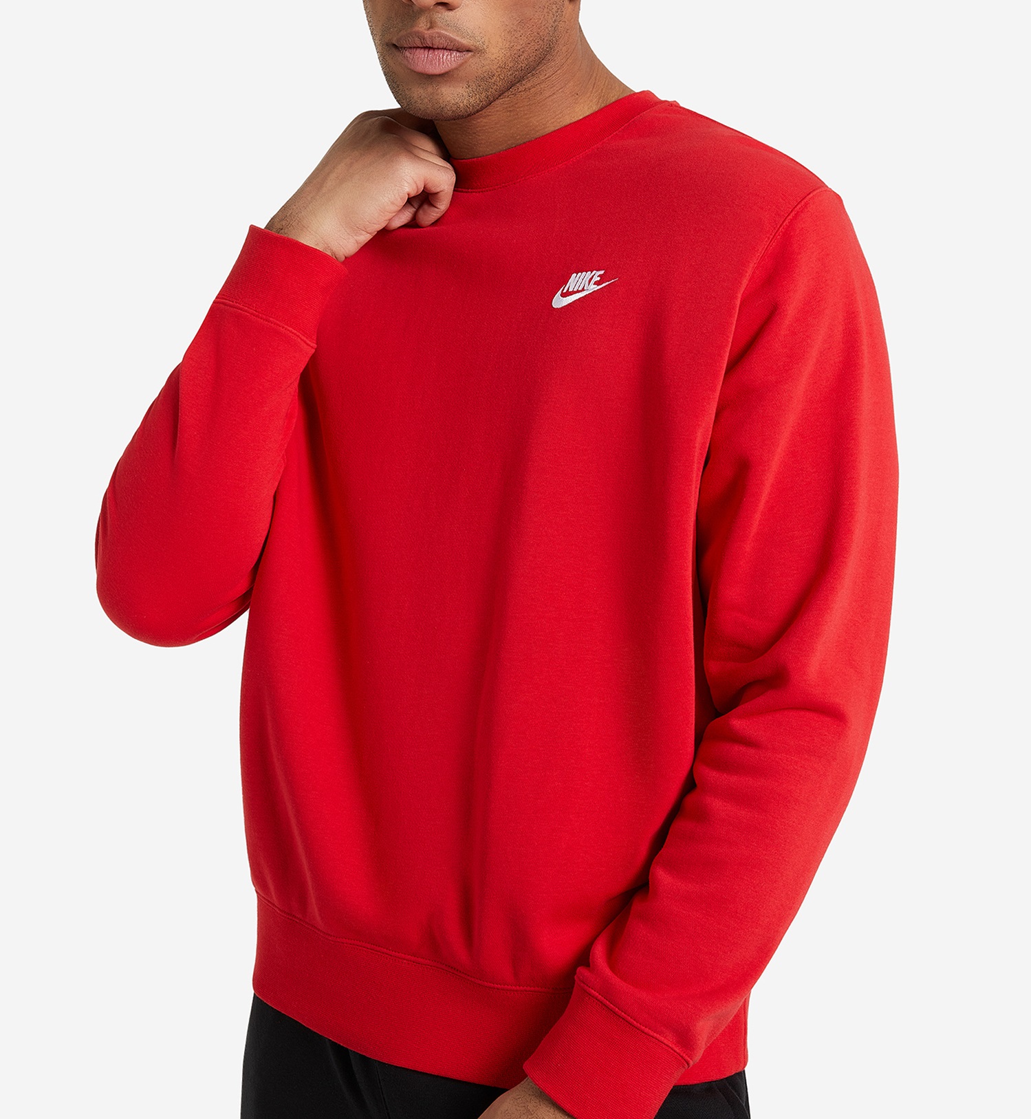 Свитшот мужской Nike Sportswear Club Fleece Crew BV2662 красный S