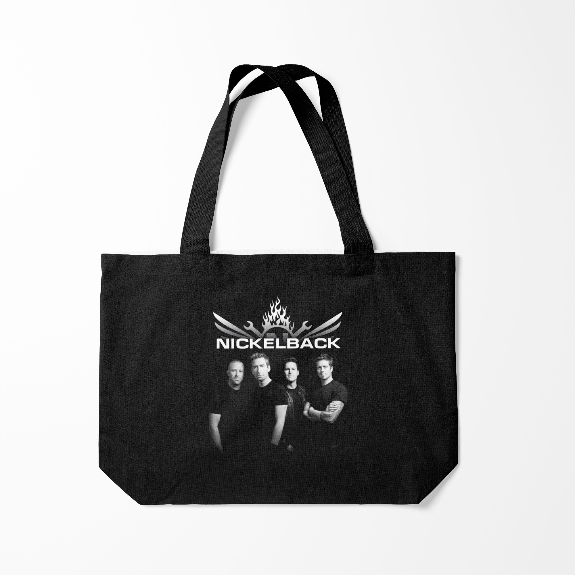 

Сумка шoппер унисекс Burnettie Nickelback, черный, Nickelback