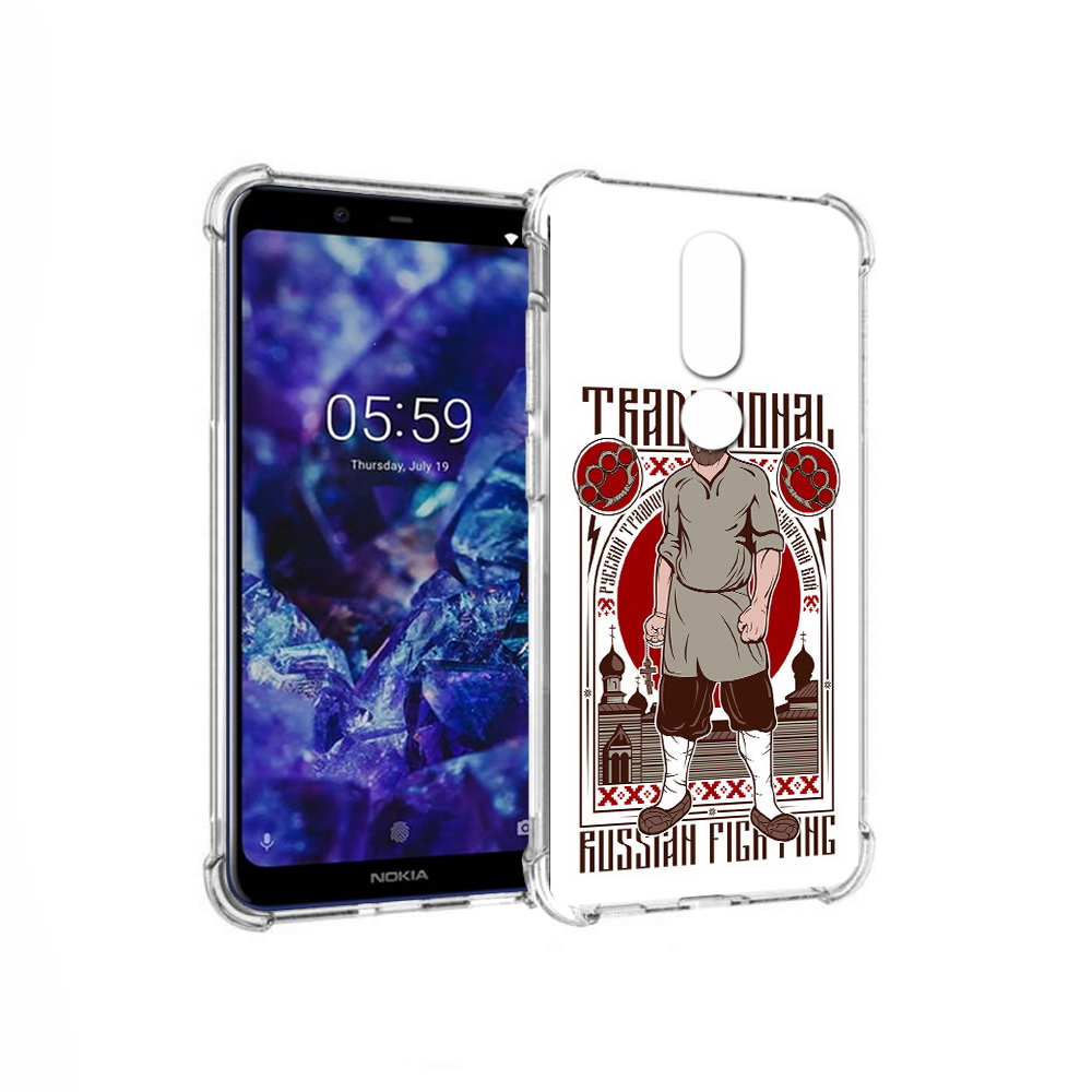 

Чехол MyPads Tocco для Nokia 5.1 Plus Традициональный мужчина (PT119548.120.173), Прозрачный, Tocco