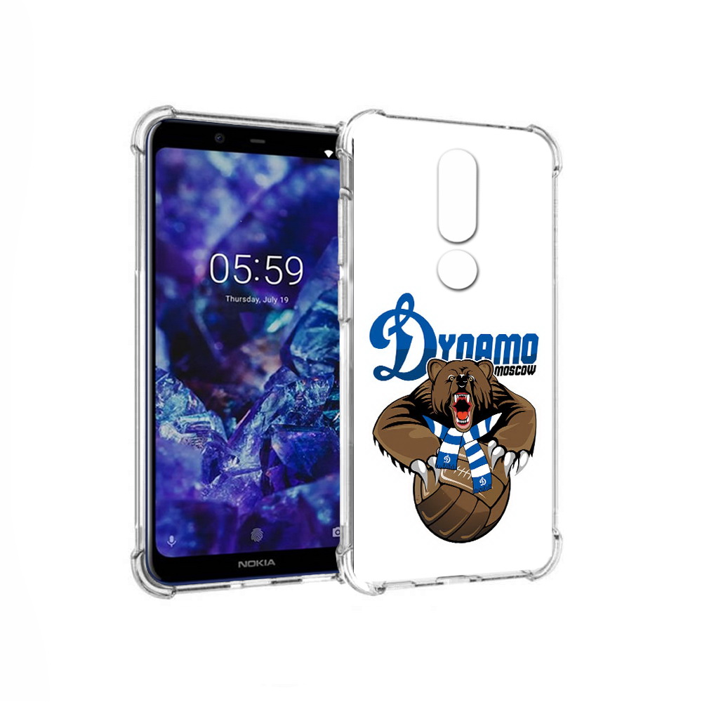 

Чехол MyPads Tocco для Nokia 5.1 Plus ФК Динамо медведь (PT119548.120.175), Прозрачный, Tocco