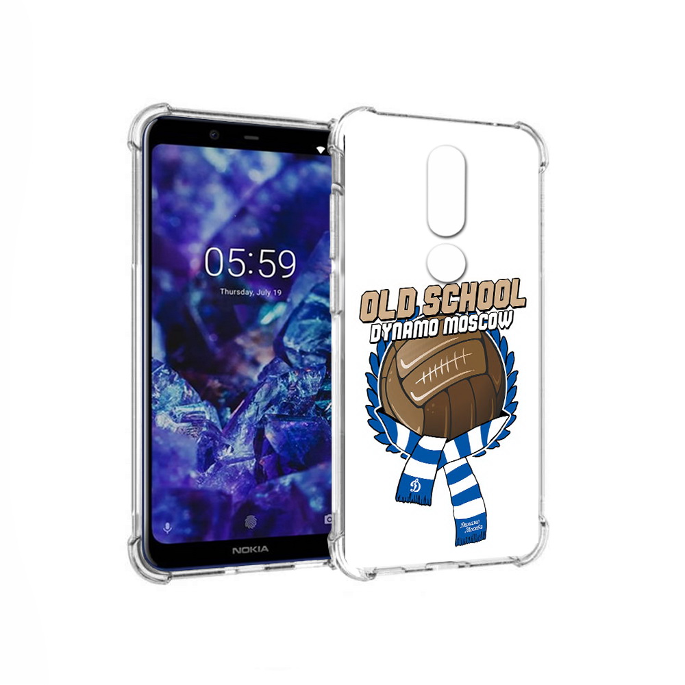 

Чехол MyPads Tocco для Nokia 5.1 Plus ФК Динамо олд скул (PT119548.120.176), Прозрачный, Tocco