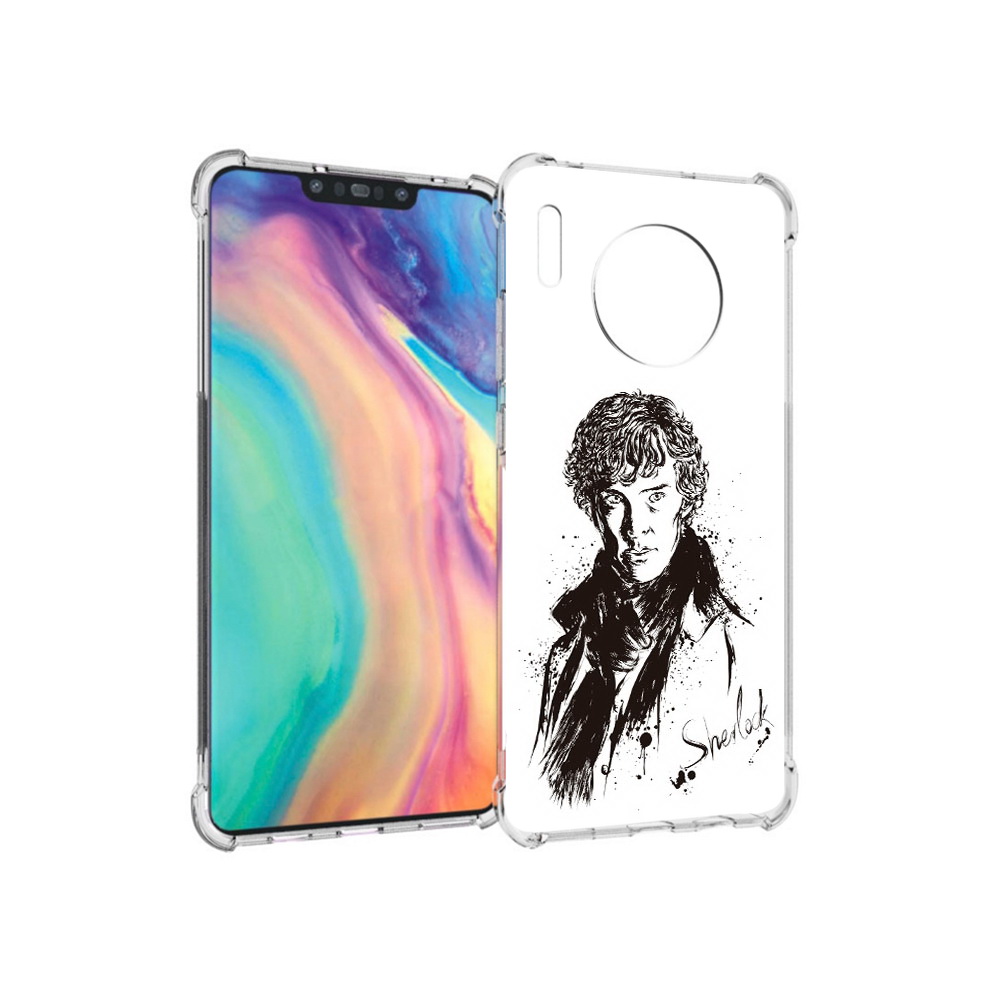 

Чехол MyPads Tocco для Huawei Mate 30 шерлок холмс портрет, Прозрачный, Tocco
