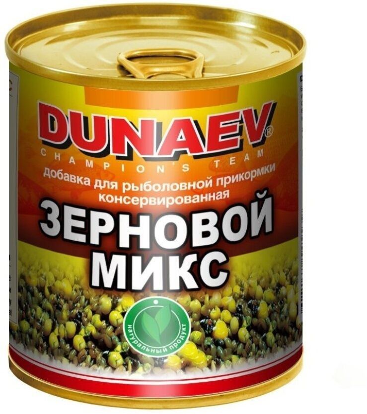 фото Добавка для прикормки dunaev зерновой микс 320мл (металлобанка)