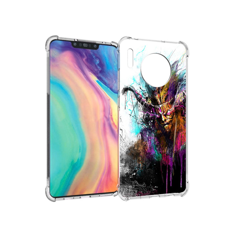 

Чехол MyPads Tocco для Huawei Mate 30 яркий дьявол, Прозрачный, Tocco
