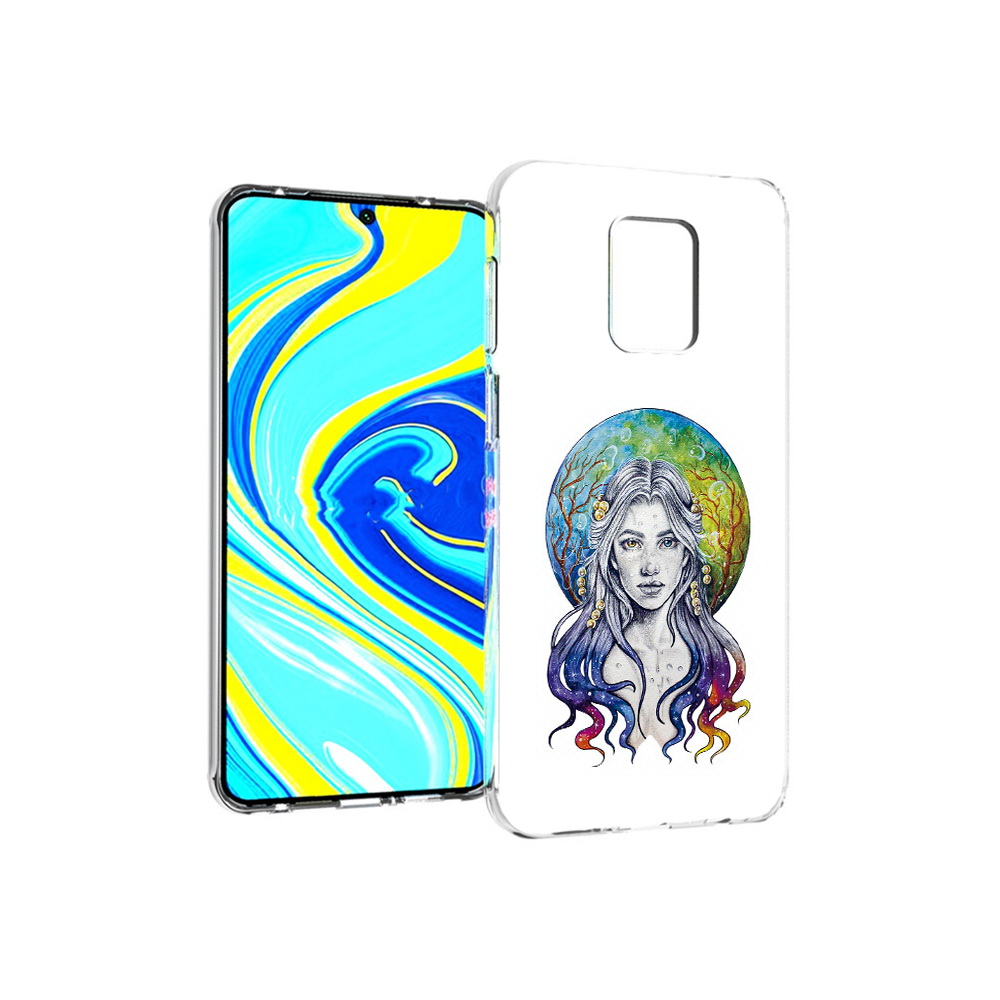 Чехол MyPads Tocco для Xiaomi Redmi Note 9 Pro девушка с красивыми волосами