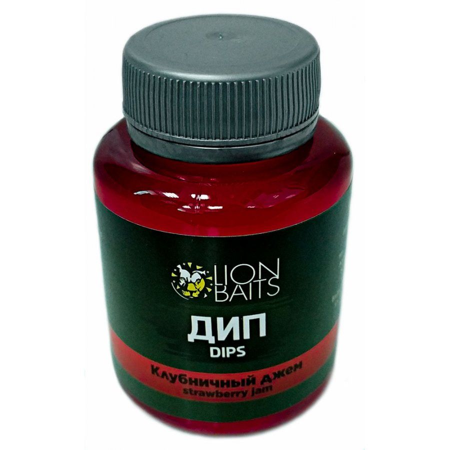 

Прикормка LION BAITS Dips Клубничный джем (Strawberry Jam) 130мл