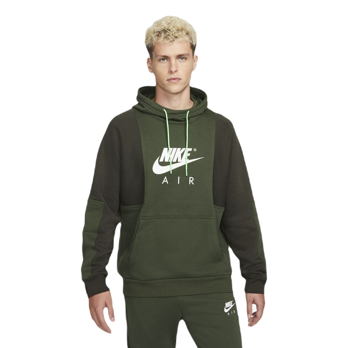 Толстовка мужская Nike DD6383-335 зеленая 46