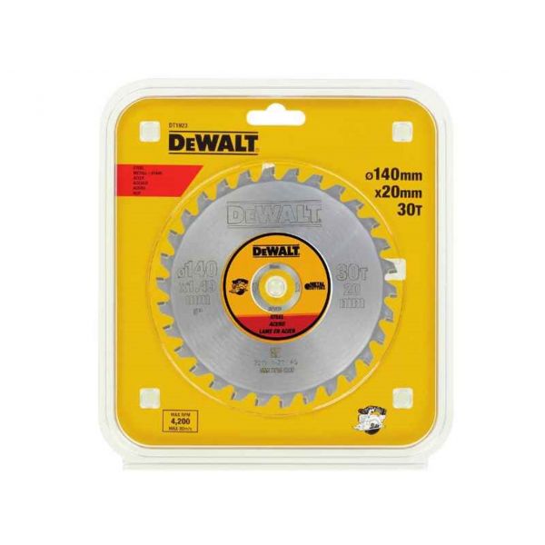 фото Пильный диск dewalt metal cutting dt1923-qz, 140/20