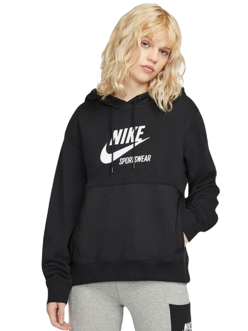 Худи женское Nike Sportswear Fleece DD5673-010 черное 46