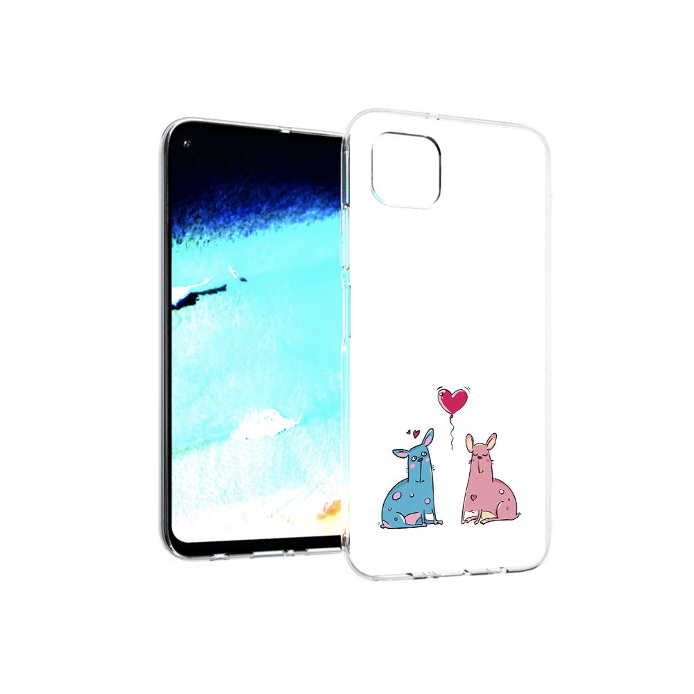 

Чехол MyPads Tocco для Huawei Nova 6 SE Лама любовь, Прозрачный, Tocco