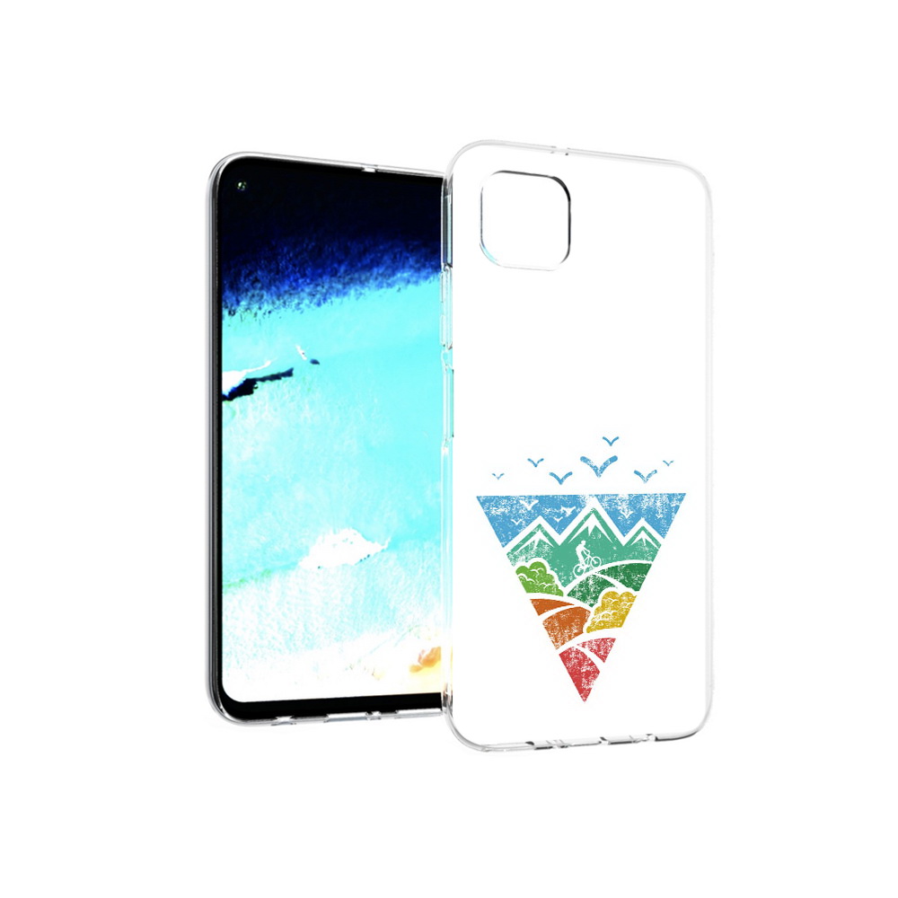 

Чехол MyPads Tocco для Huawei Nova 6 SE Лес земля море чайки, Прозрачный, Tocco
