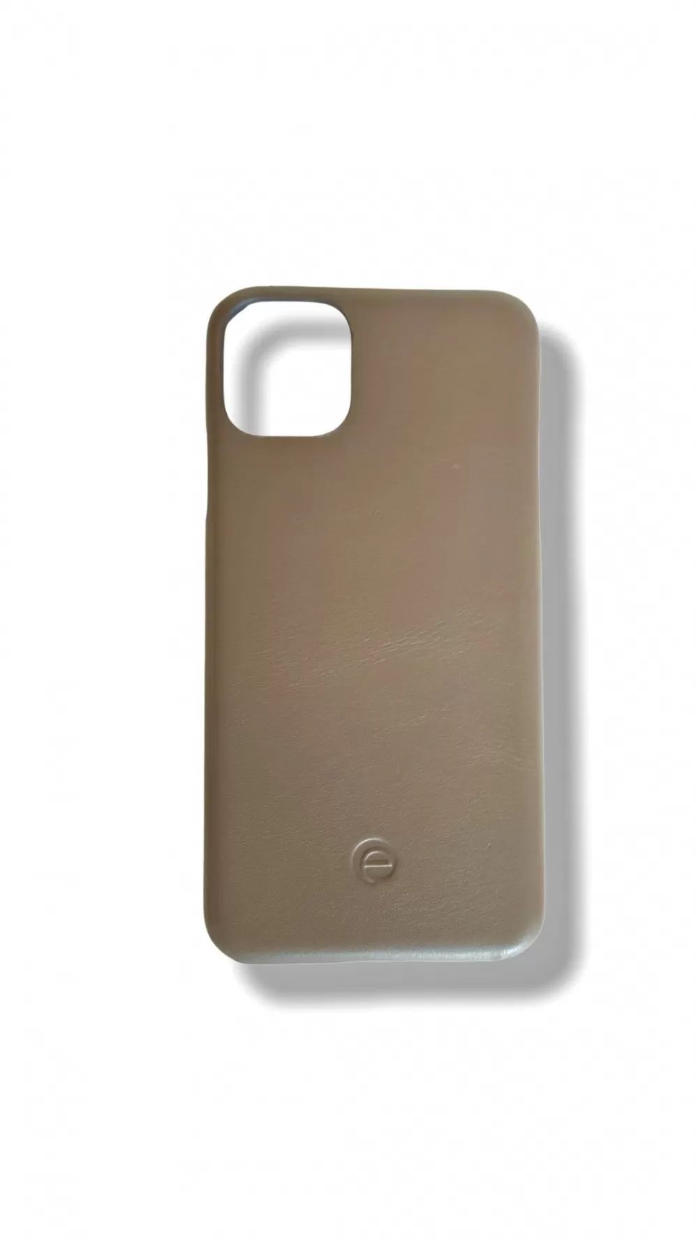Кожаный чехол для телефона  Apple iPhone 12 Mini серый CSC-12M-GRI