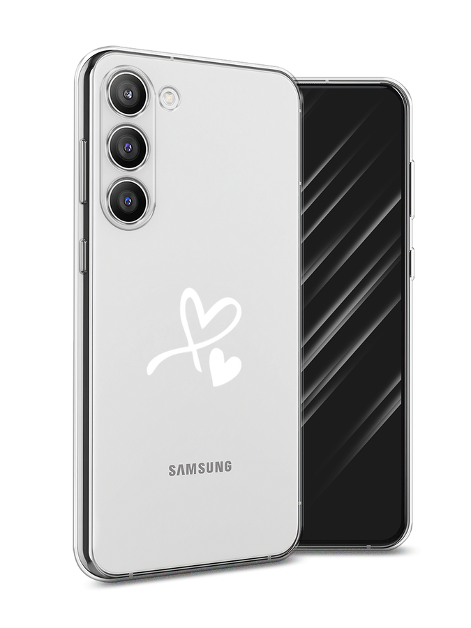 

Чехол Awog на Samsung Galaxy S23 Plus 5G "Сердечко минимализм", Белый, 2107450-6
