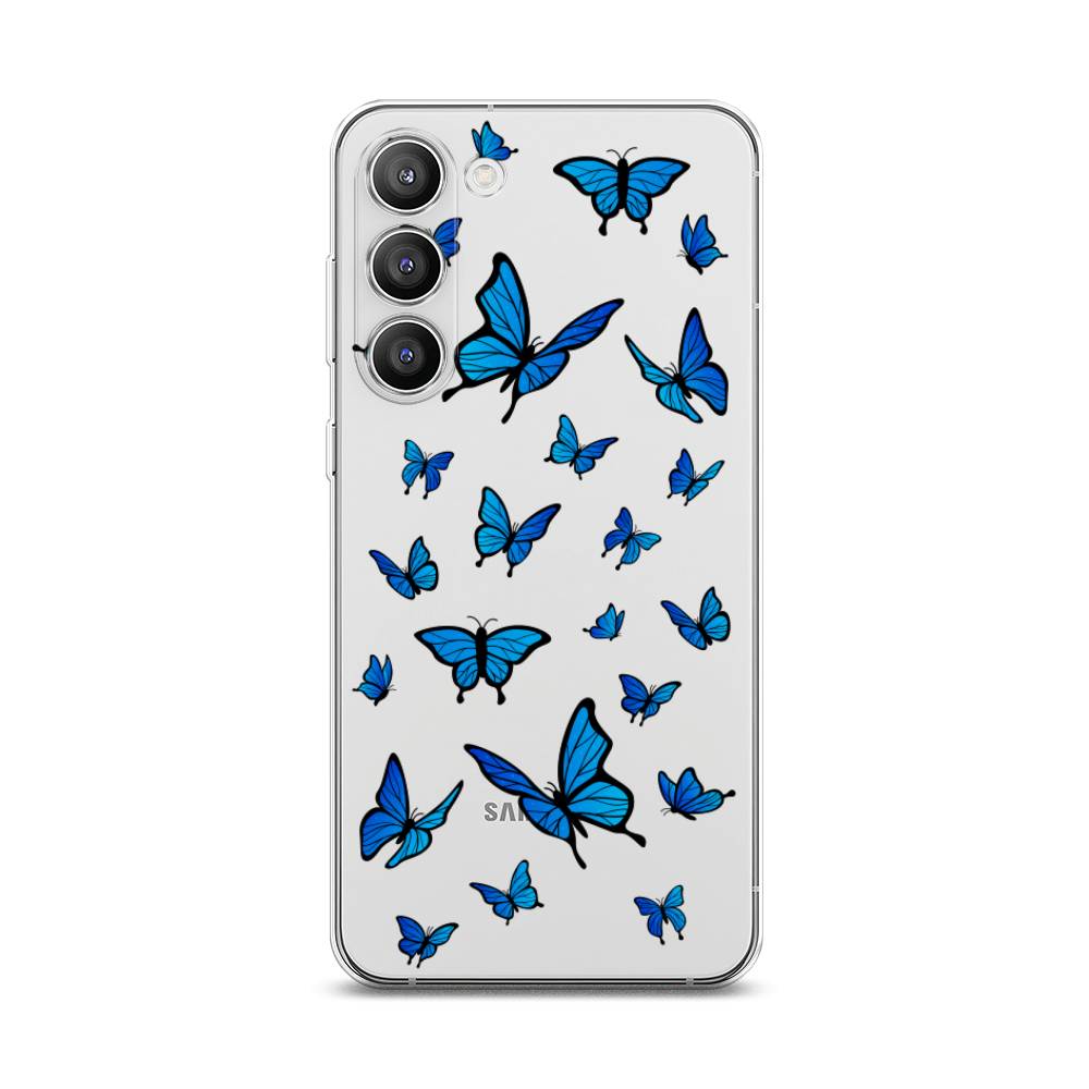 

Чехол Awog на Samsung Galaxy S23 Plus 5G "Синие бабочки", Синий;белый, 2107450-1