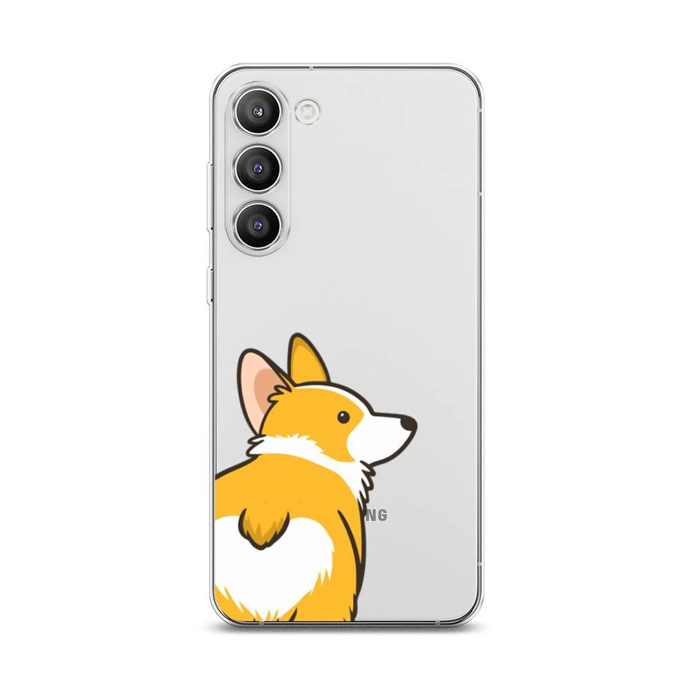 

Чехол Awog на Samsung Galaxy S23 Plus 5G "Корги следуй за мной", Желтый;бежевый;белый, 2107450-2