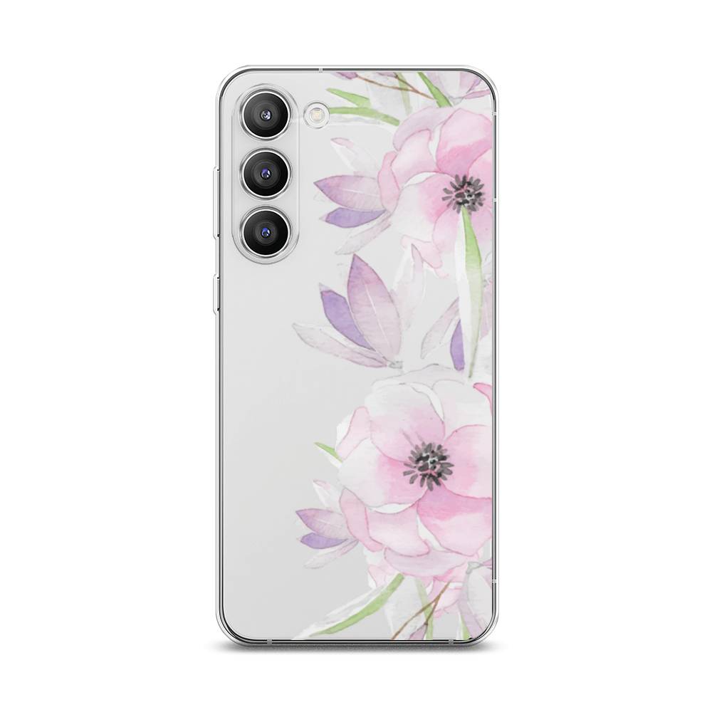 

Чехол Awog на Samsung Galaxy S23 Plus 5G "Нежные анемоны", Розовый;черный;фиолетовый, 2107450-8
