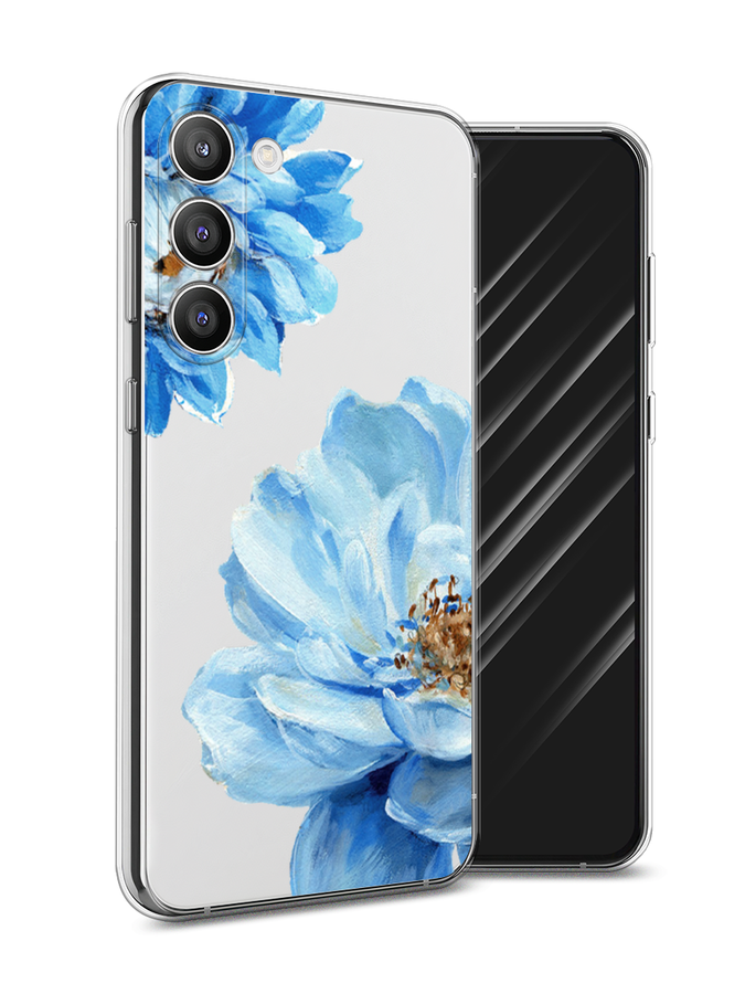 

Чехол Awog на Samsung Galaxy S23 Plus 5G "Голубые клематисы", Голубой, 2107450-8