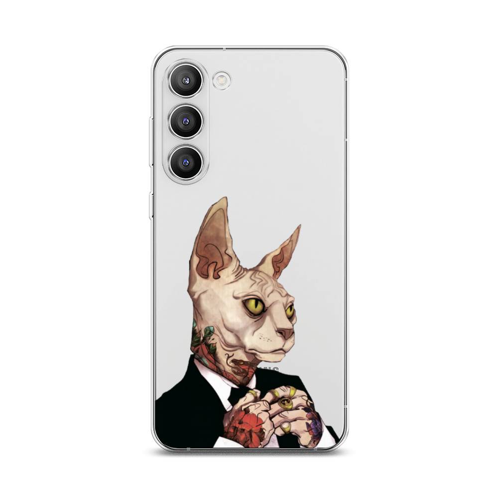 

Чехол Awog на Samsung Galaxy S23 Plus 5G "Татуированный сфинкс", Бежевый;черный;красный, 2107450-7