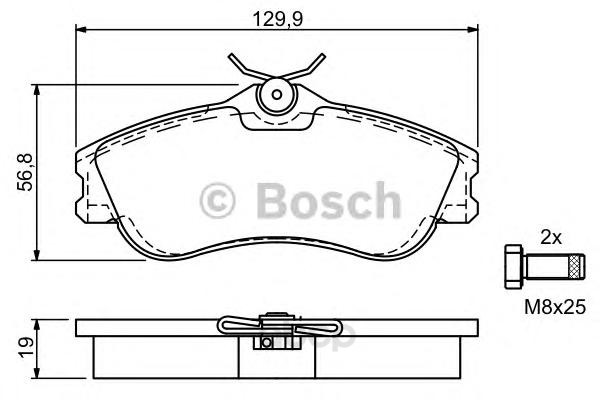 

Тормозные колодки 0986424583 Bosch 0986424583