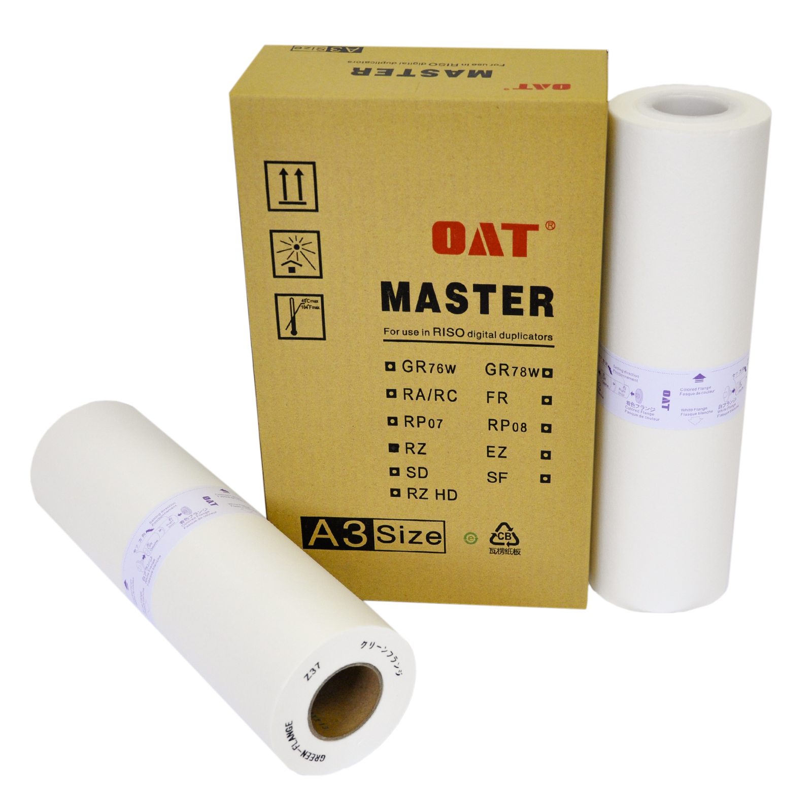 

Мастер-пленка OAT RZ/EZ/MZ А3 для ризографов RISO 1 рулон, Белый
