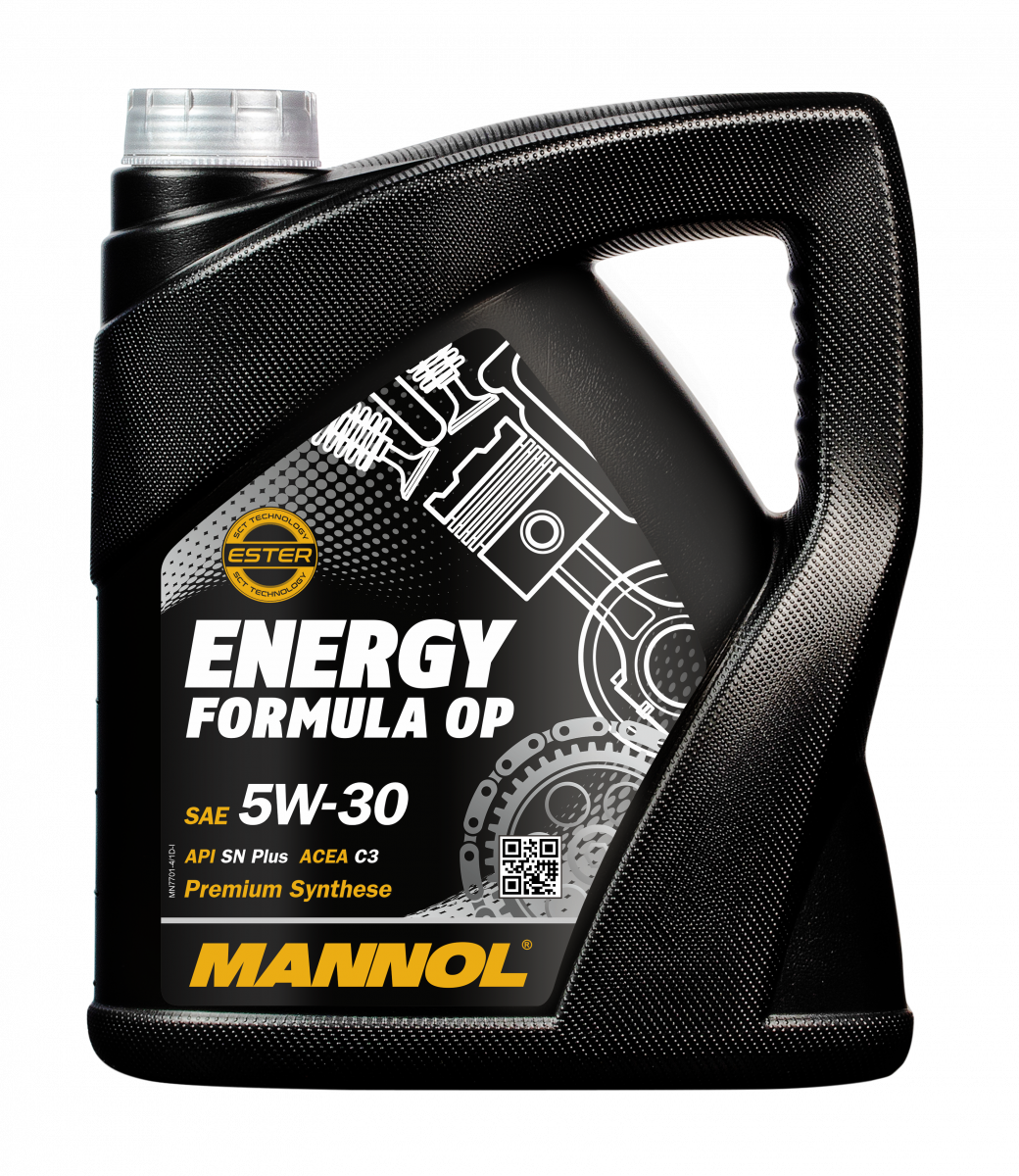 фото Моторное масло mannol 7701 energy formula op 5w-30, for chevrolet/opel, 4l, 1077, синт