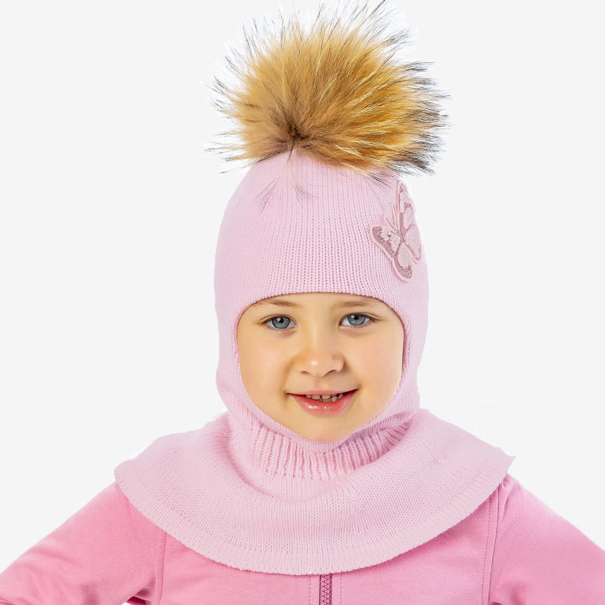 Шапка детская Kapika FWGAC01-X0, цвет розовый, размер 52-54
