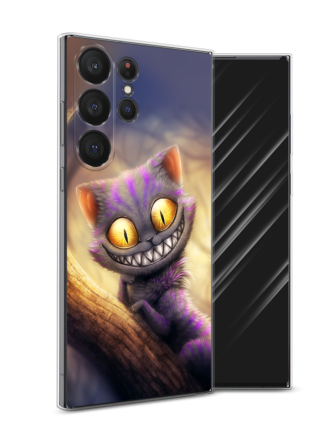 

Чехол Awog на Samsung Galaxy S23 Ultra 5G "Cheshire Cat", Фиолетовый;желтый, 2107550-1