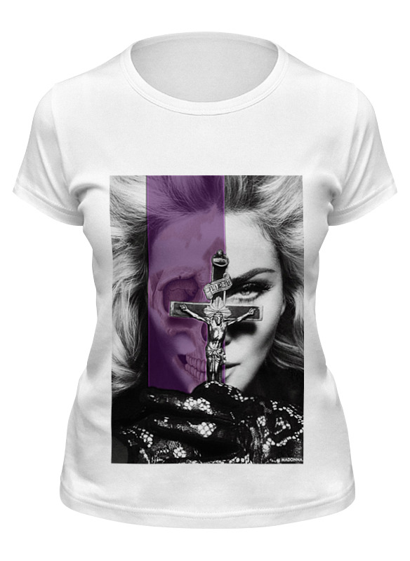 

Футболка женская Printio Madonna белая L, Белый, Madonna