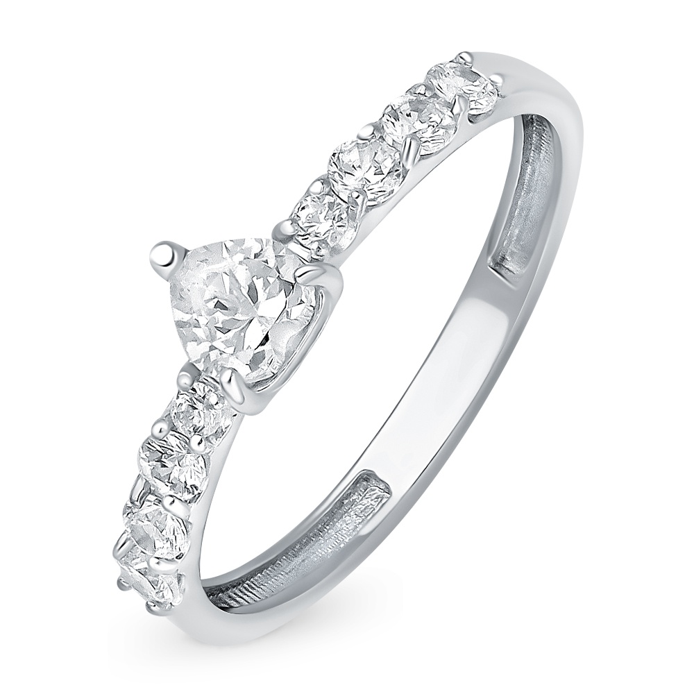 

Кольцо из серебра р.  585Gold 701012715, фианит, 701012715