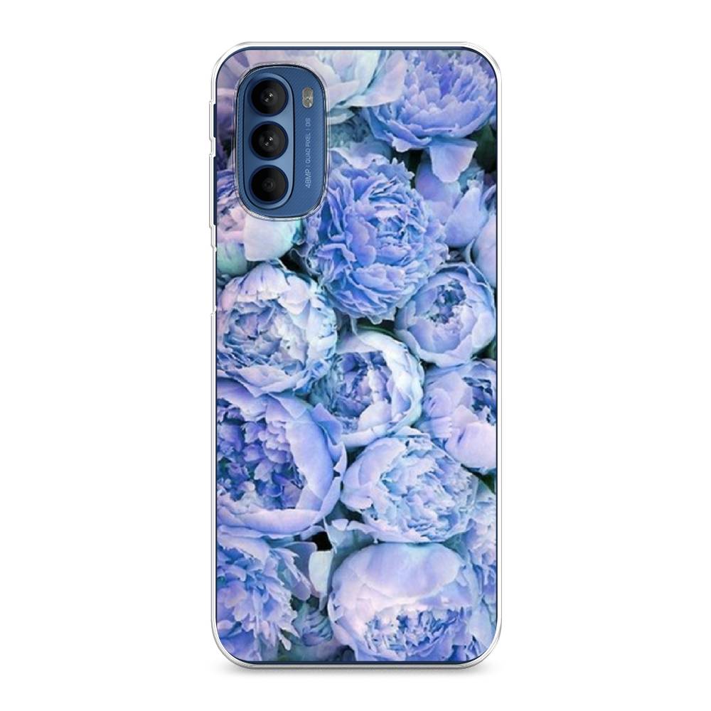 

Чехол Awog на Motorola Moto G31/G41 "Пионы голубые", Разноцветный, 242550-8