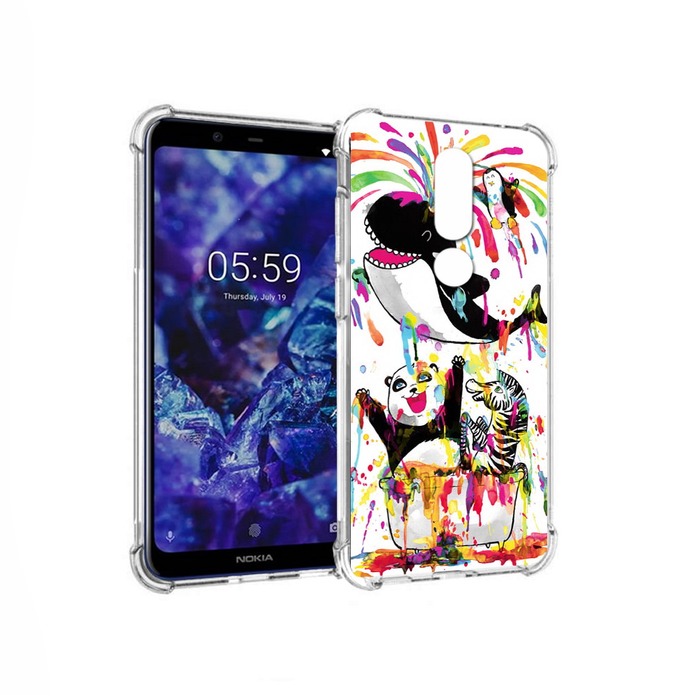 

Чехол MyPads Tocco для Nokia 5.1 Plus Хиппи кит (PT119548.120.191), Прозрачный, Tocco