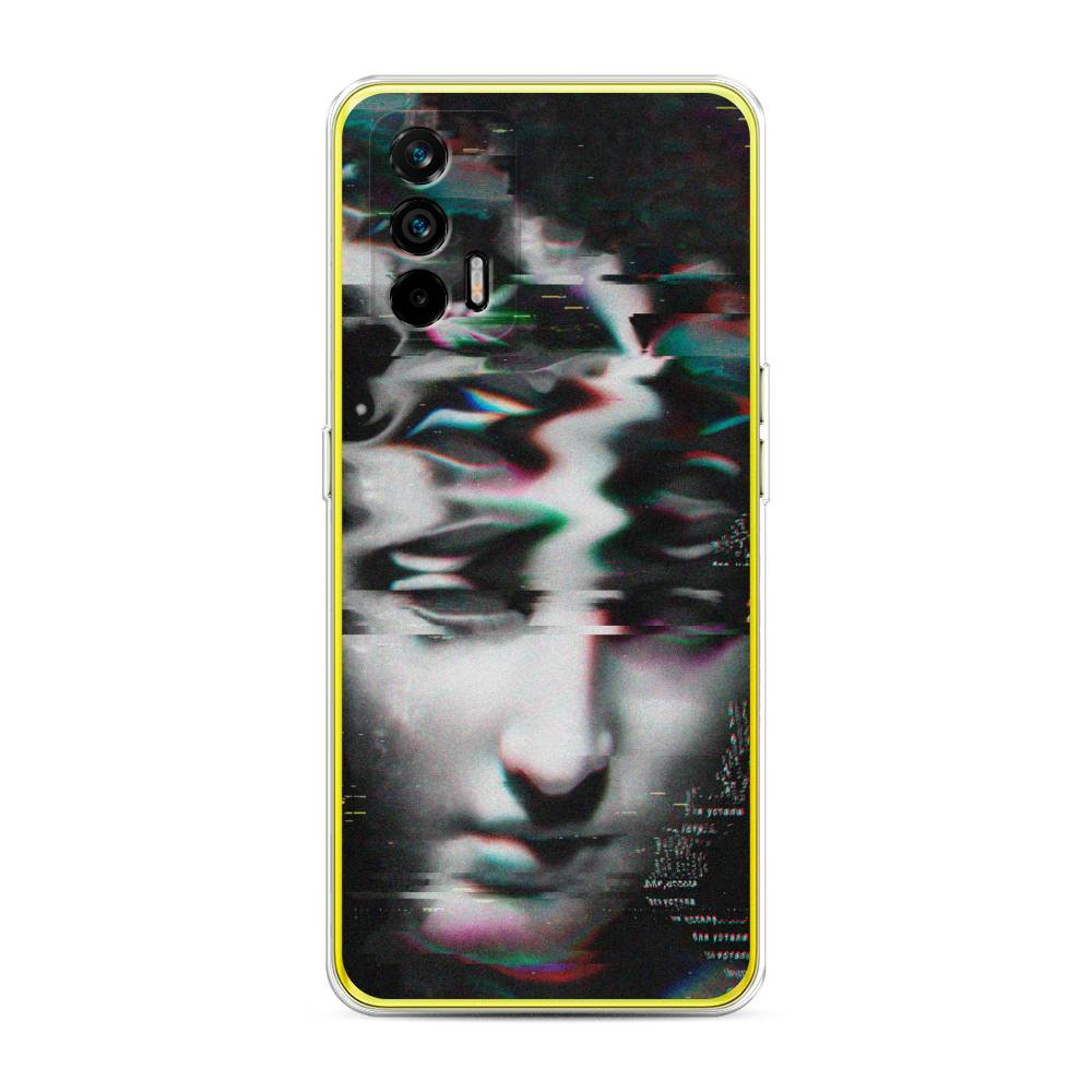 фото Силиконовый чехол "glitch art" на realme q3 pro awog