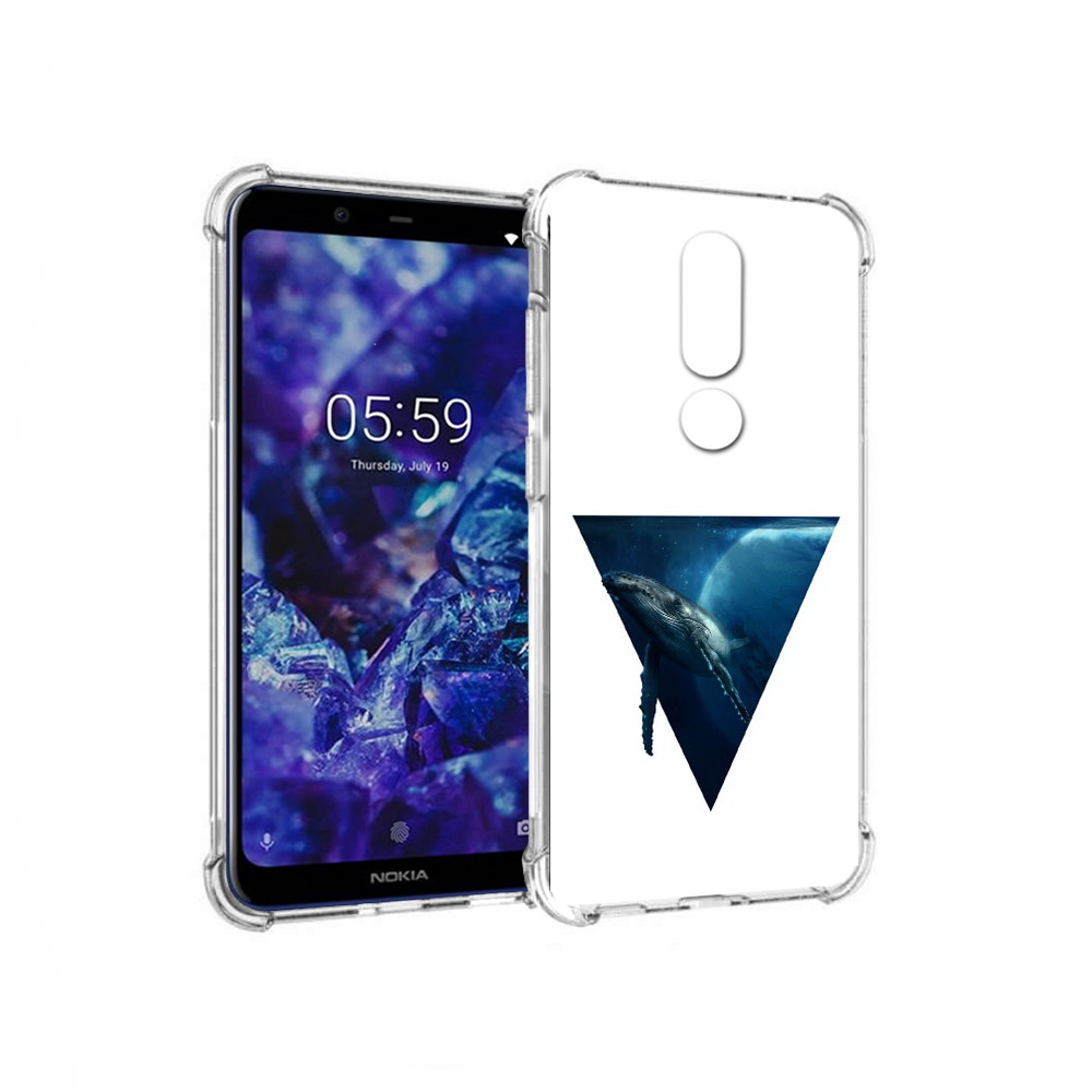 

Чехол MyPads Tocco для Nokia 5.1 Plus 3D кит (PT119548.120.2), Прозрачный, Tocco