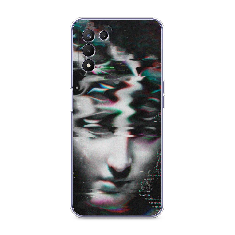 

Чехол Awog на Realme Q3s "Glitch Art", Разноцветный, 257950-9