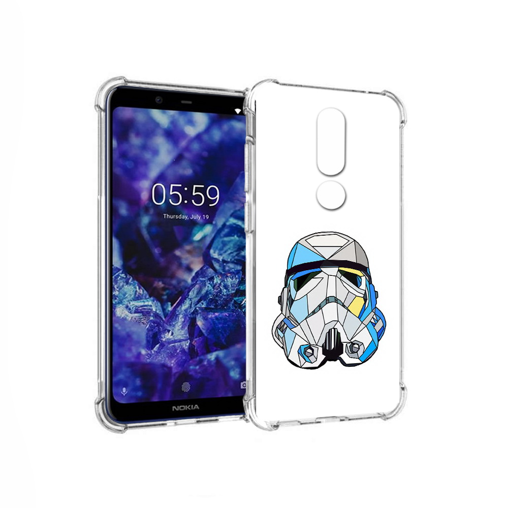 

Чехол MyPads Tocco для Nokia 5.1 Plus star wars дарт вейдер (PT119548.120.22), Прозрачный, Tocco