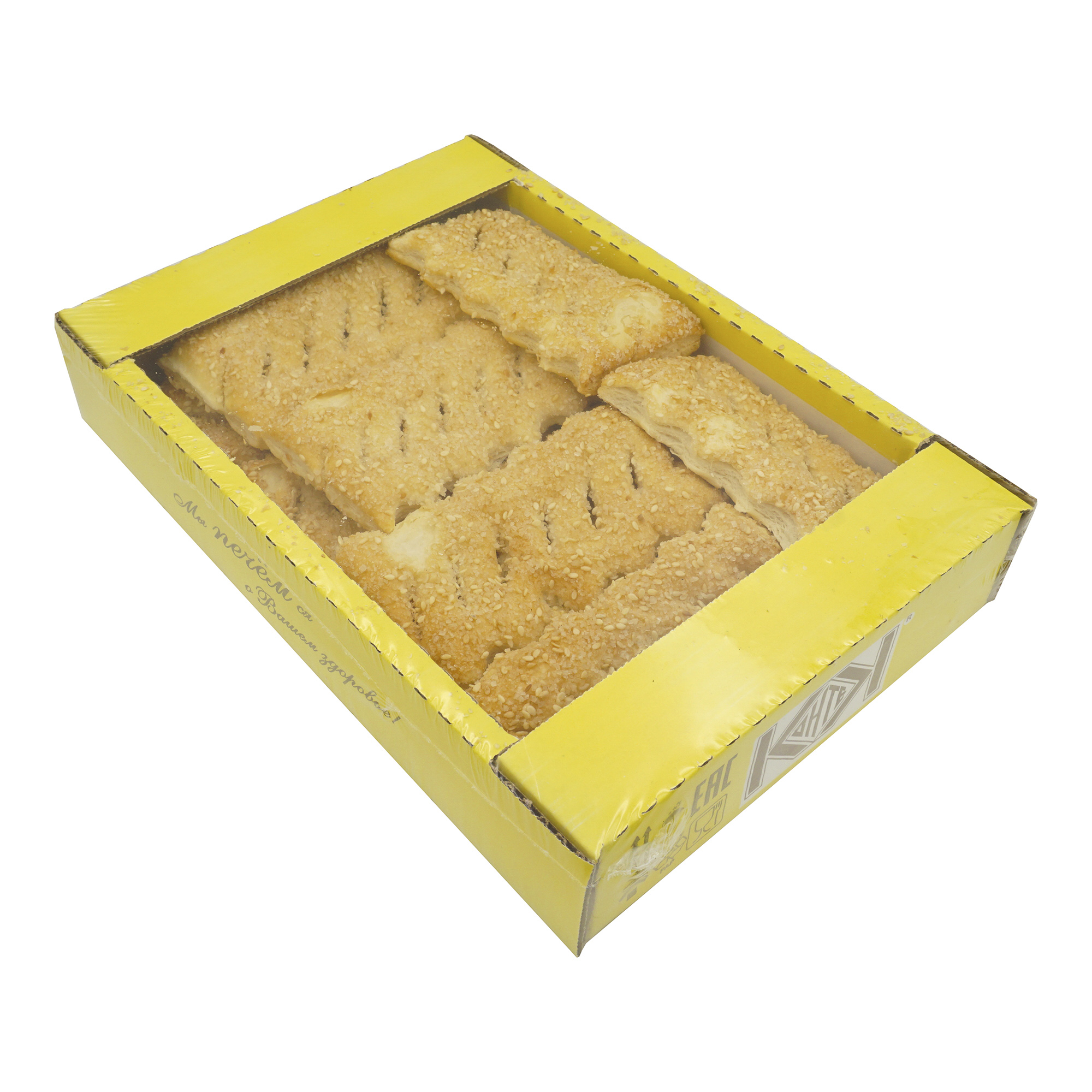 Печенье Контек слоеные галеты с кунжутом 350 г