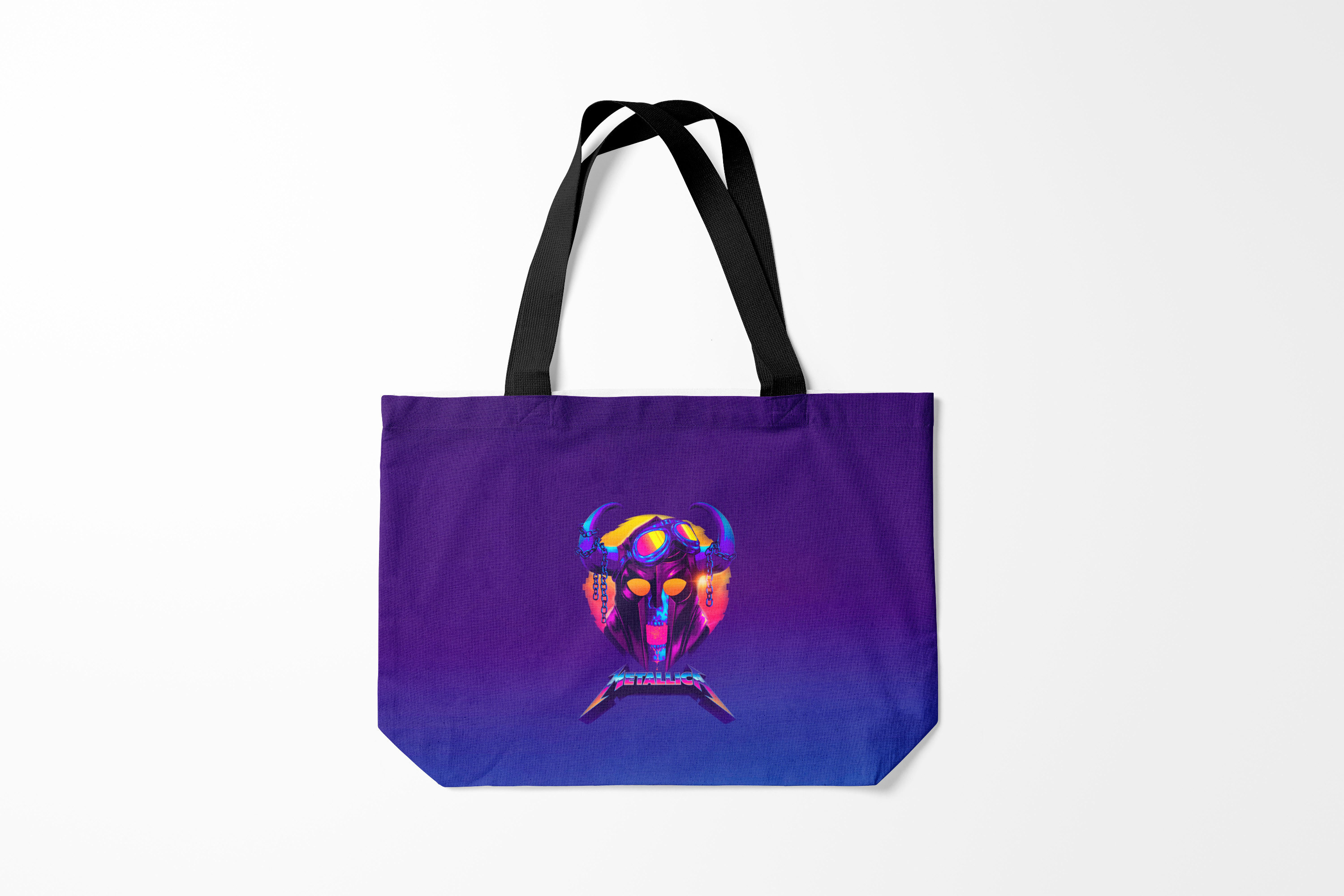 

Сумка шoппер унисекс Burnettie Metallica Neon, синий; фиолетовый, Metallica Neon