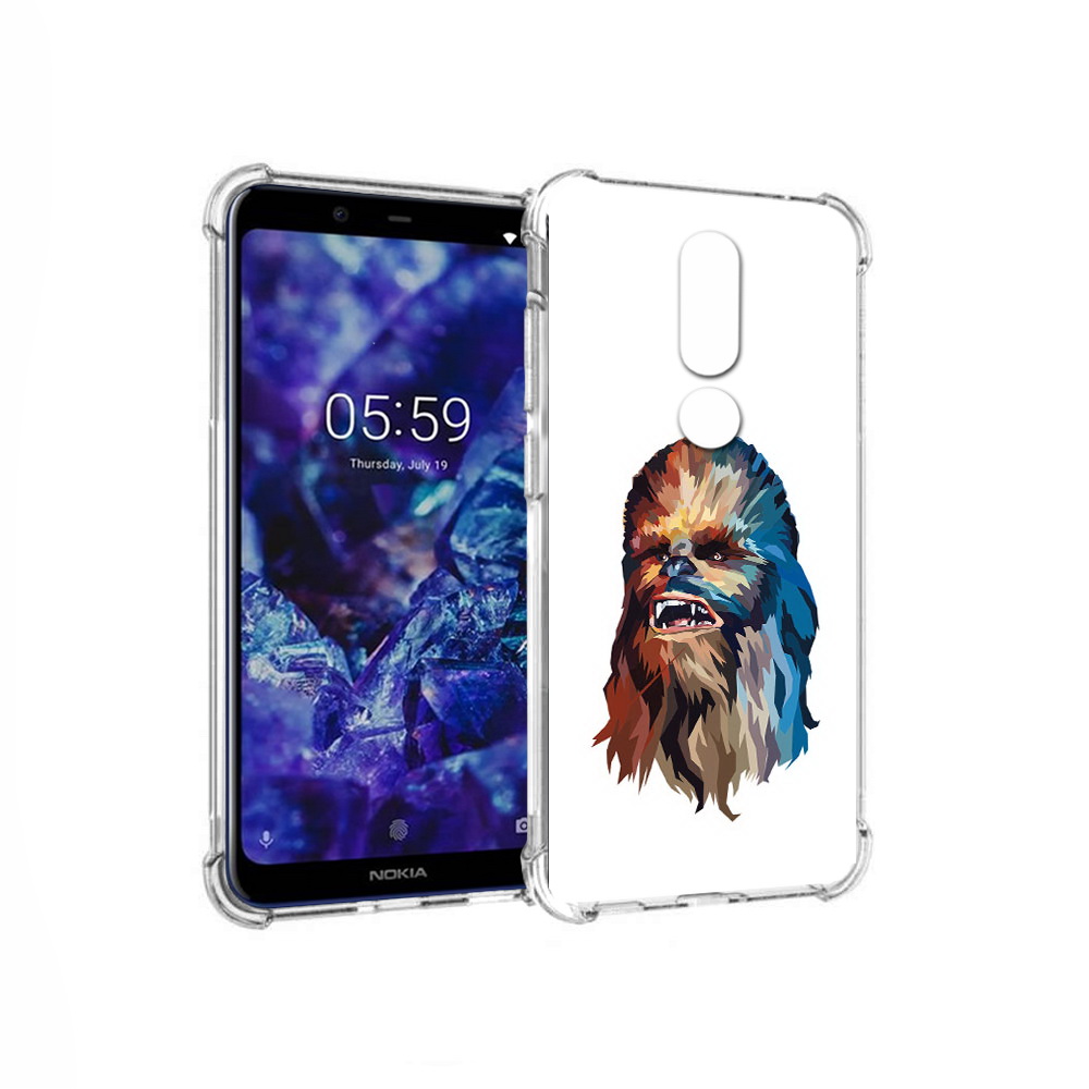 

Чехол MyPads Tocco для Nokia 5.1 Plus star wars звездные войны (PT119548.120.24), Прозрачный, Tocco