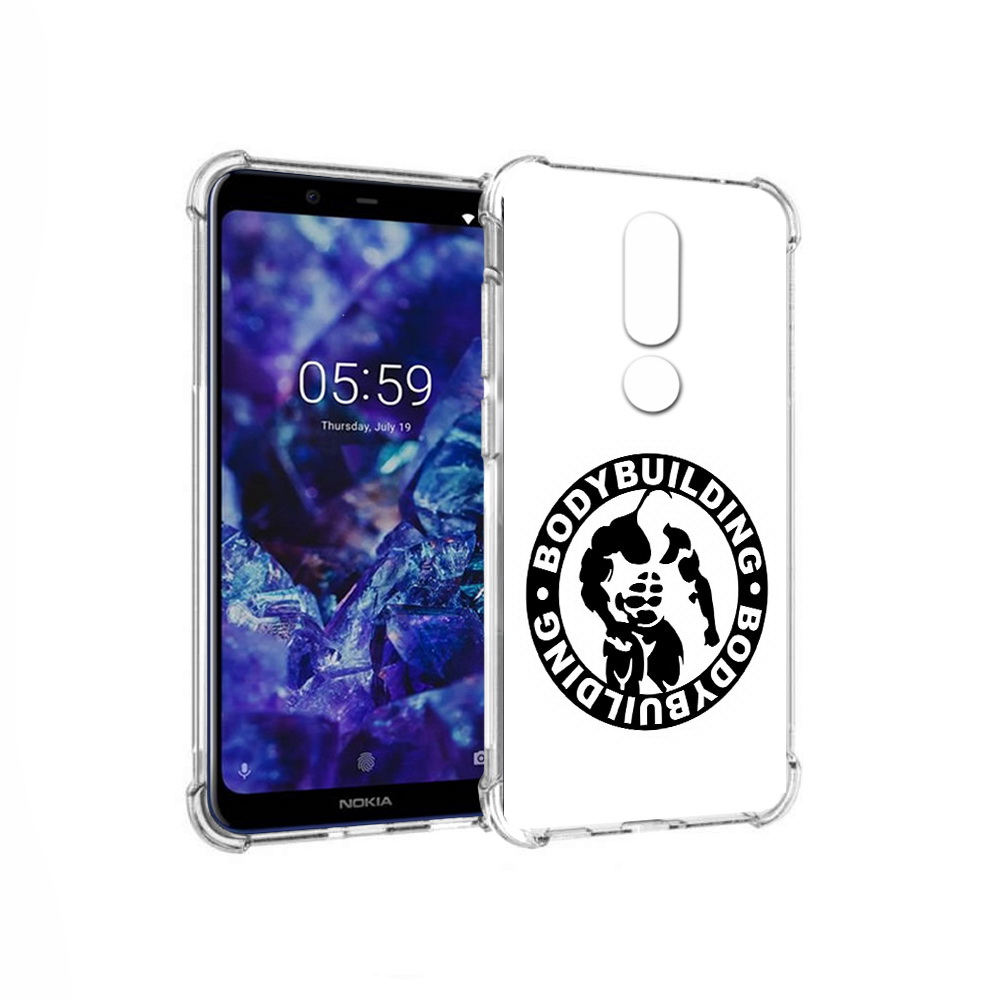 

Чехол MyPads Tocco для Nokia 5.1 Plus бодибилдинг (PT119548.120.240), Прозрачный, Tocco