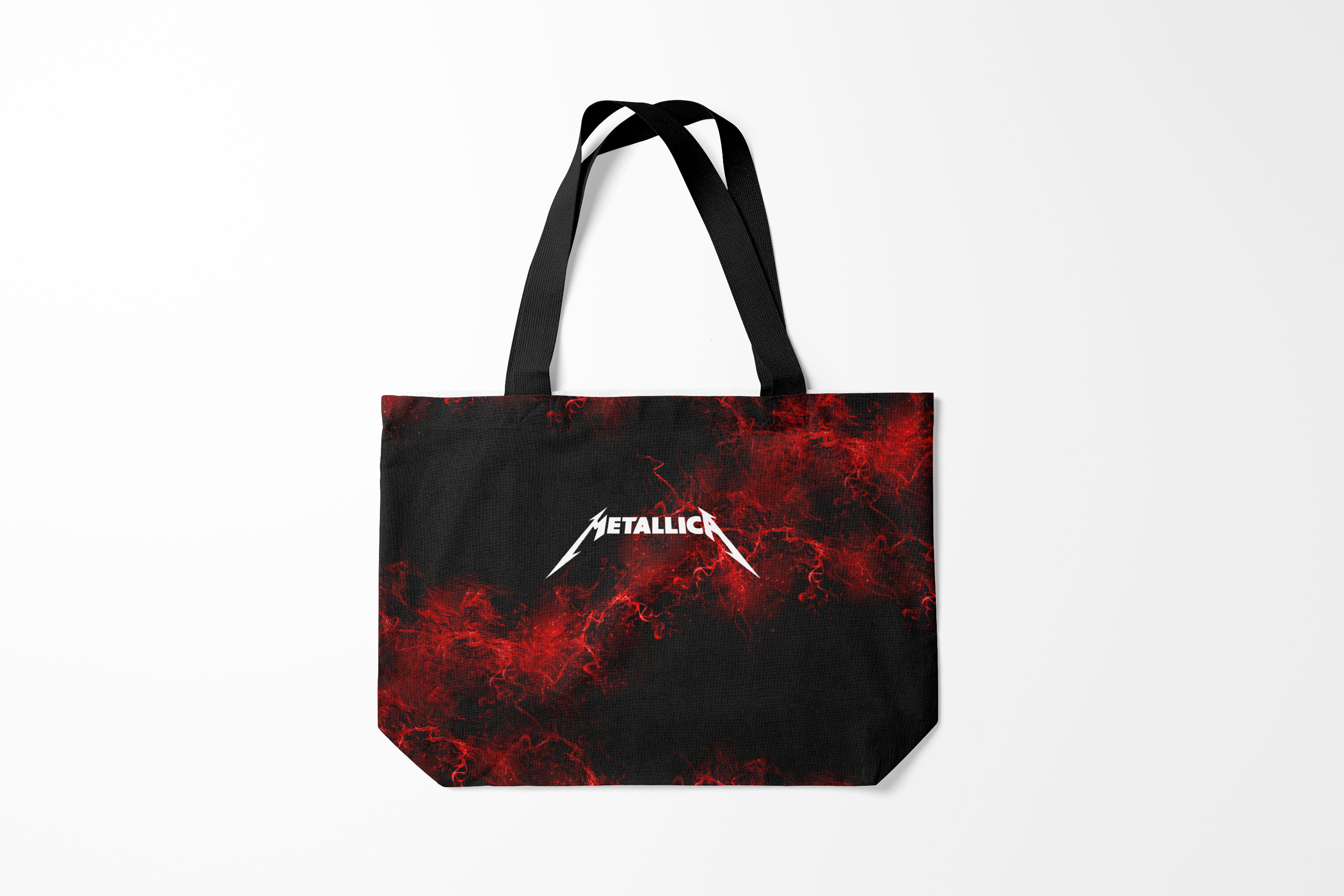 

Сумка шoппер унисекс Burnettie Metallica Metallica., черный; красный, Metallica Metallica.