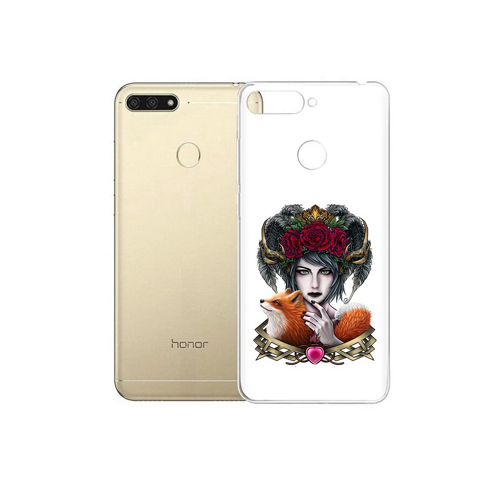 

Чехол MyPads Tocco для Huawei 7C девушка с лисой (PT111175.61.314), Прозрачный, Tocco