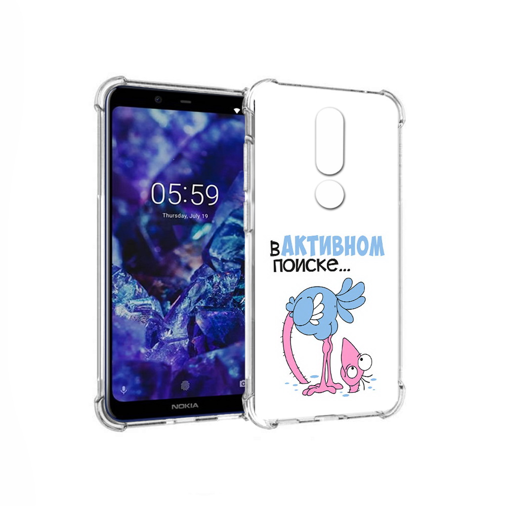 

Чехол MyPads Tocco для Nokia 5.1 Plus в активном поиске (PT119548.120.255), Прозрачный, Tocco