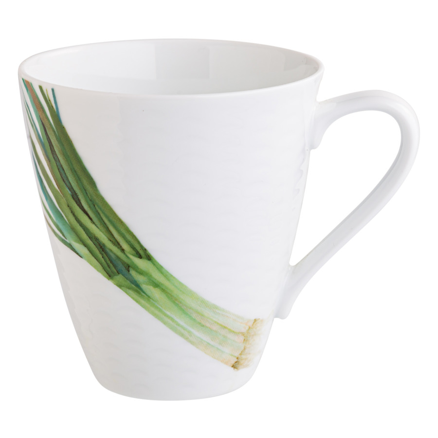 фото Кружка noritake овощной букет зелёный лук 295 мл
