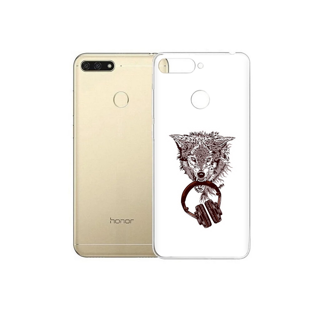 

Чехол MyPads Tocco для Huawei 7C дикий волк (PT111175.61.325), Прозрачный, Tocco