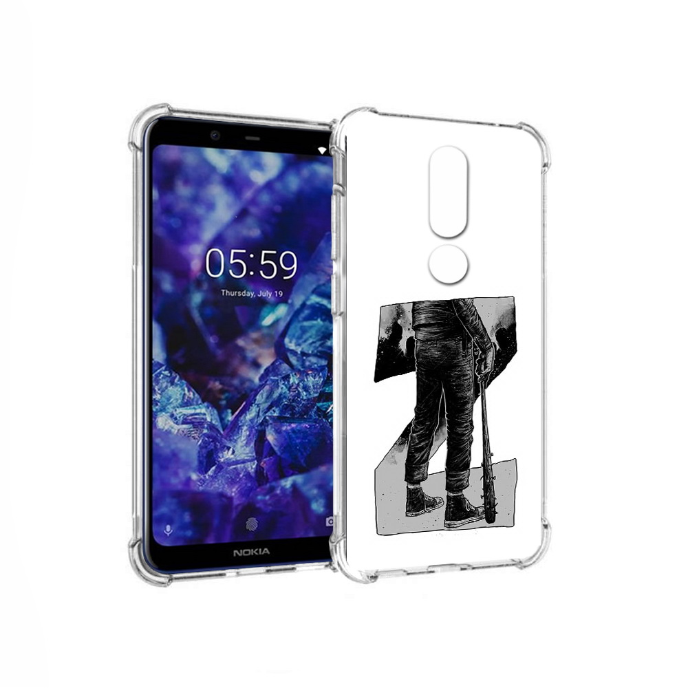 

Чехол MyPads Tocco для Nokia 5.1 Plus воин черно белый (PT119548.120.265), Tocco