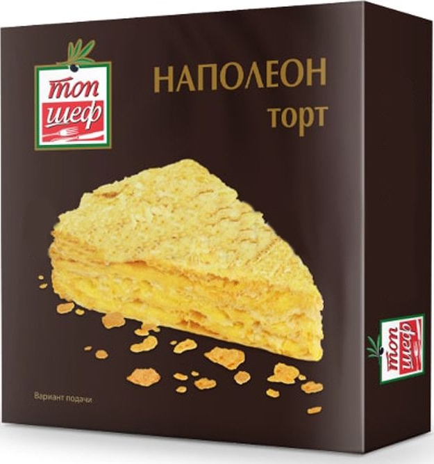 

Торт Топ Шеф Наполеон замороженный 400 г