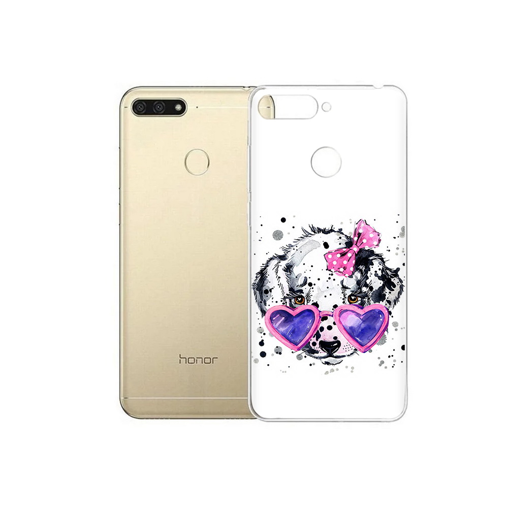 

Чехол MyPads Tocco для Huawei 7C долматинец в очках (PT111175.61.337), Прозрачный, Tocco