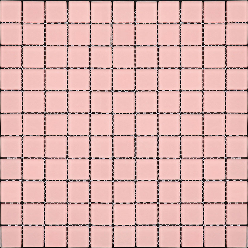 фото Мозаика из стекла natural color palette розовый квадрат a-074m