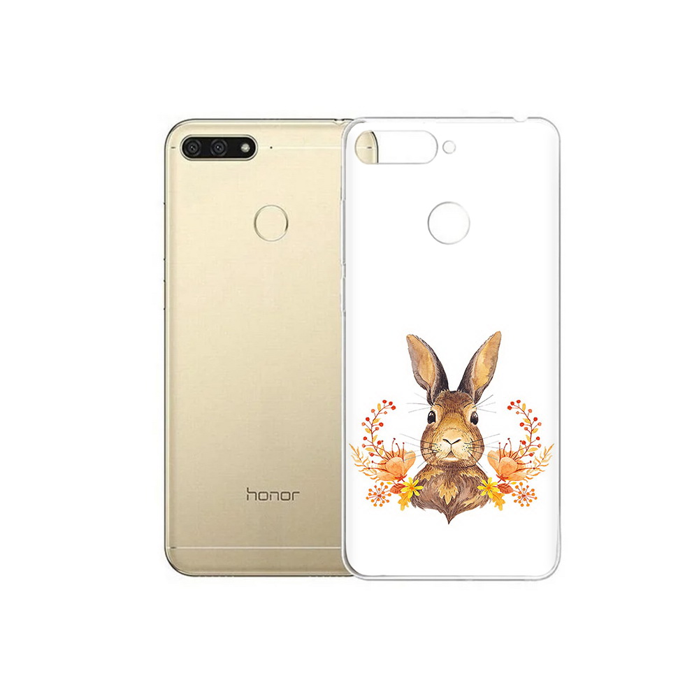 

Чехол MyPads Tocco для Huawei 7C зайка в цветах (PT111175.61.349), Прозрачный, Tocco